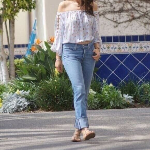 Forever 21 Floral print off the shoulder Crop top - Picture 3 of 9